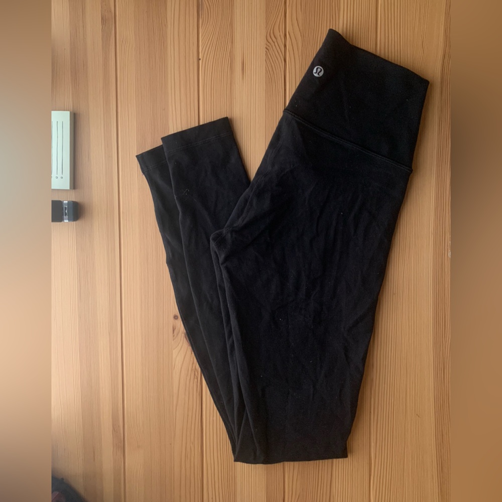 Black Lululemon Leggings Size 6